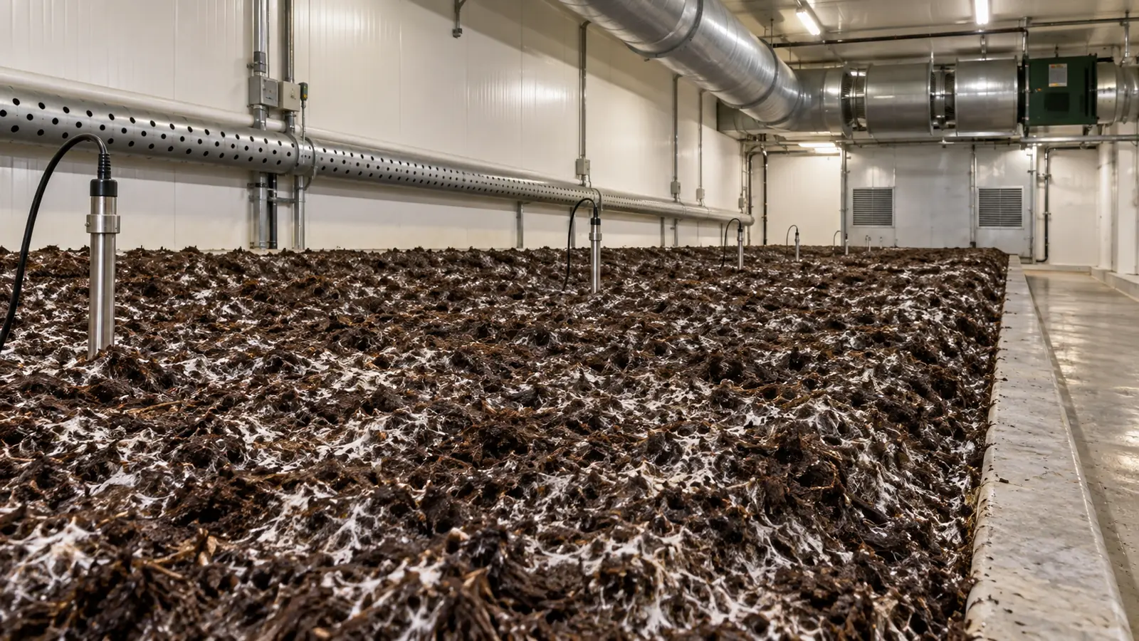 Conceptual Phase III mushroom compost incubation infrastructure